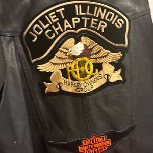 Harley-Davidson Black Bomber Jacket with Iconic Patches